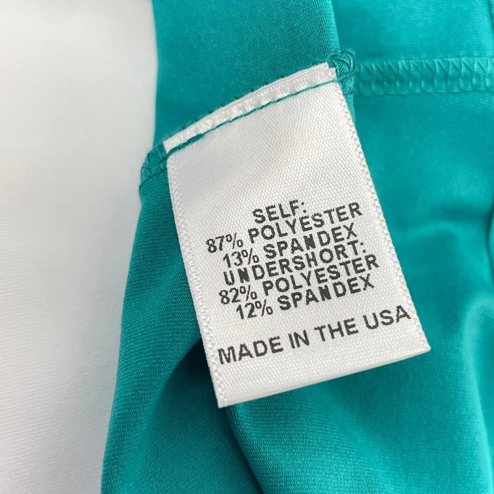 Amy Sport Ocean Green MARISA Pleated Skort Golf Skirt Size Large - NWT
